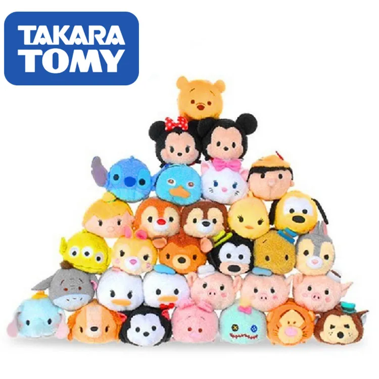 TOMY Tsum сложенный Le Микки Минни Дональд Дак Маргаритка Стич очиститель для экрана кулон коготь машина кукла плюшевые игрушки Рождественский подарок