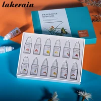 1 Set Flower Fruit Essential Oil Diffusers Essential Oils Strawberry Mango Passion Fruit Coconut Flavoring Oil for DIY Lip Gloss 1