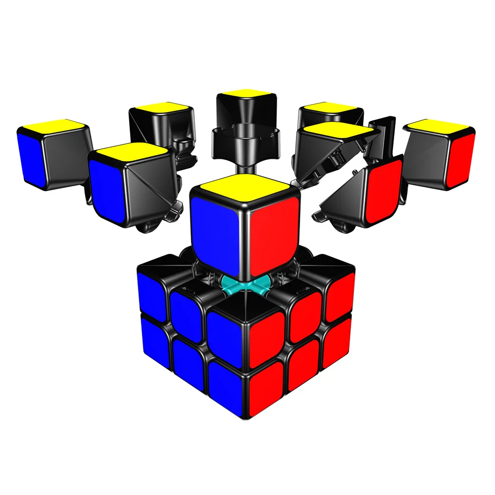 1 шт./3 шт. YJ Guan Long 3x3x3 магический куб 57 мм черный 3x3 магический куб скоростной магический куб для сложных ситуаций