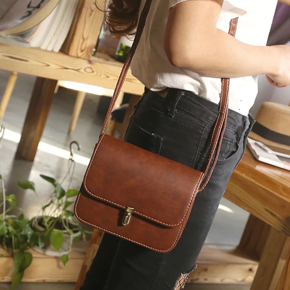 Women Small Square Bag Ladies Car Line Fashion Handbag Retro Shoulder Bags Messenger bag Mobile Phone Packet #YJ