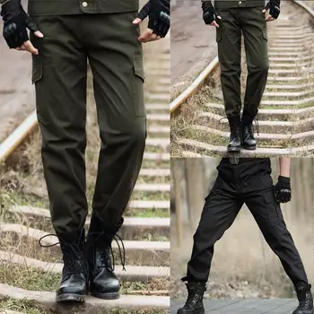 

ZACOO Unisex Overalls Trousers Tactical Training Trousers Loose Wear-resistant Pants