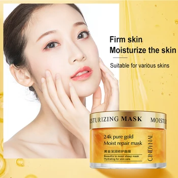 

CINDYNAL 24k Gold Sleeping Mask Serum Cream Snial Golden Deep Moisturizing Sleeping Mask Skin Care Cream Face Shrink Pore TSLM2