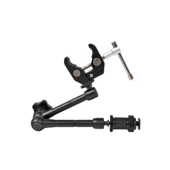 

2Pcs 11 Inch Adjustable Articulating ic Arm + Super Clamp for LED Light DSLR Rig LCD Monitor