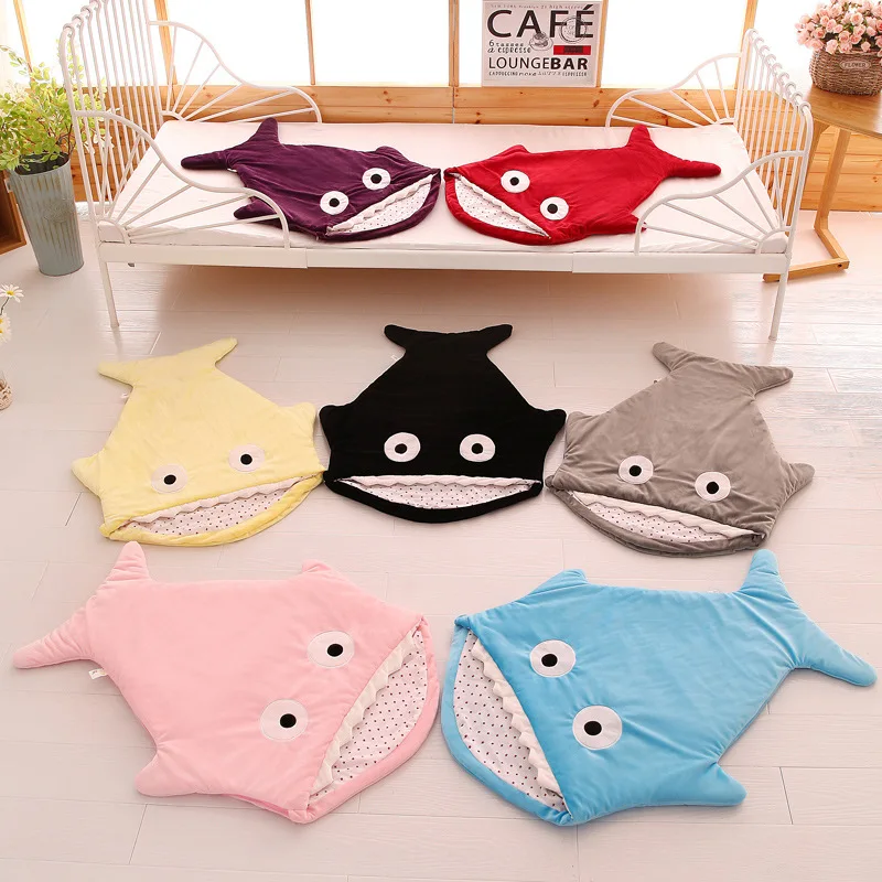 

baby quilt shark blanket cotton infant sleeping bag muslin swaddle