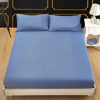 

TPFOCUS Simple Solid Color Protective Bedding Set Matte Bedspread / Pillowcases for Home Bed