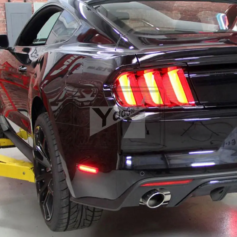 YaaGoo для Ford Mustang 2010- дымовые линзы задние лампы светодиодный боковой маркер Красный светильник