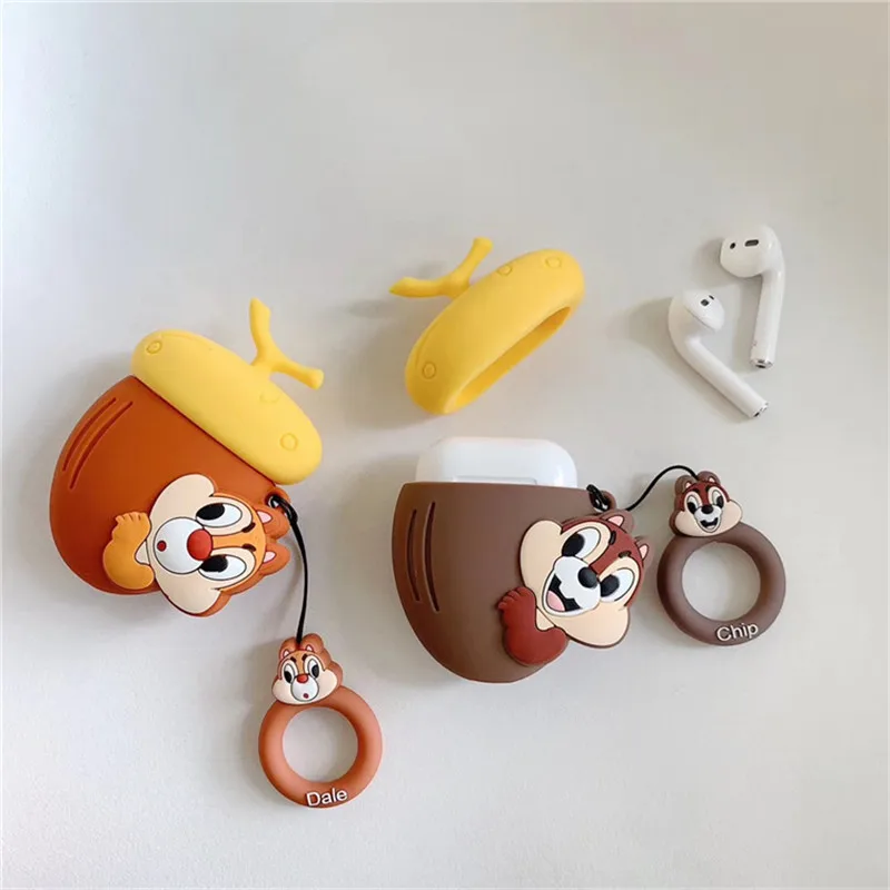 Милый мультфильм чехол для Apple Airpods защитный чехол Забавный силиконовый чехол для наушников коробка Прекрасный Bluetooth наушники чехол для Airpod