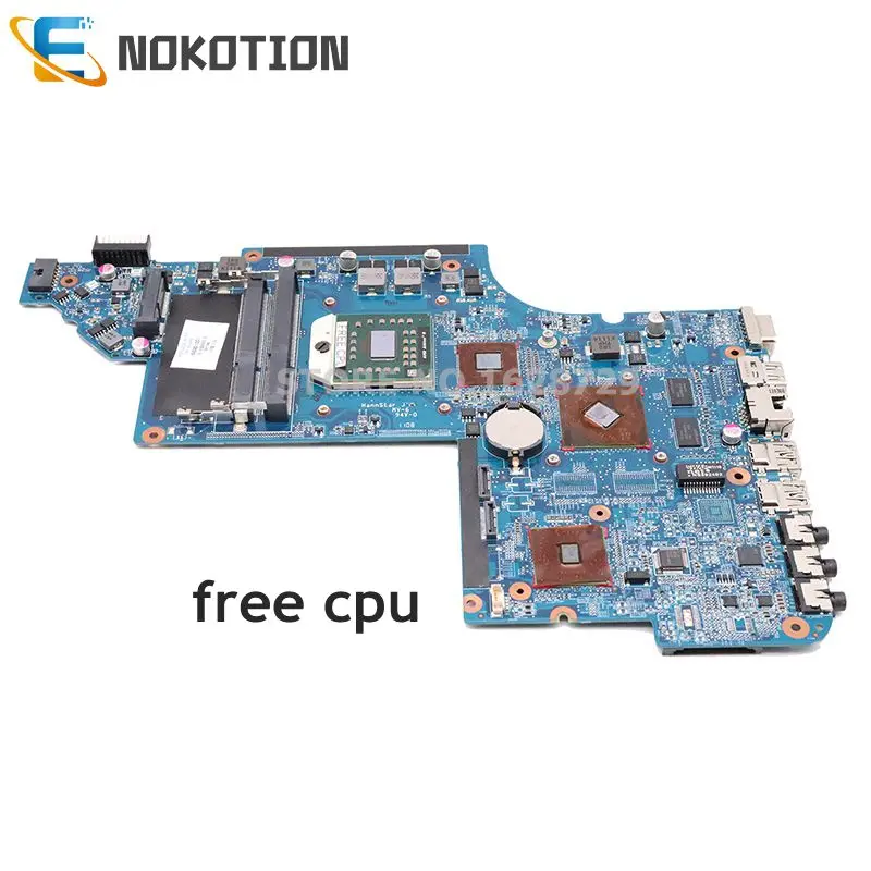 NOKOTION материнская плата для ноутбука HP DV6 640451-001 HP mh-41-ab6300-d00g DDR3 разъем S1 642528-001 644643-001