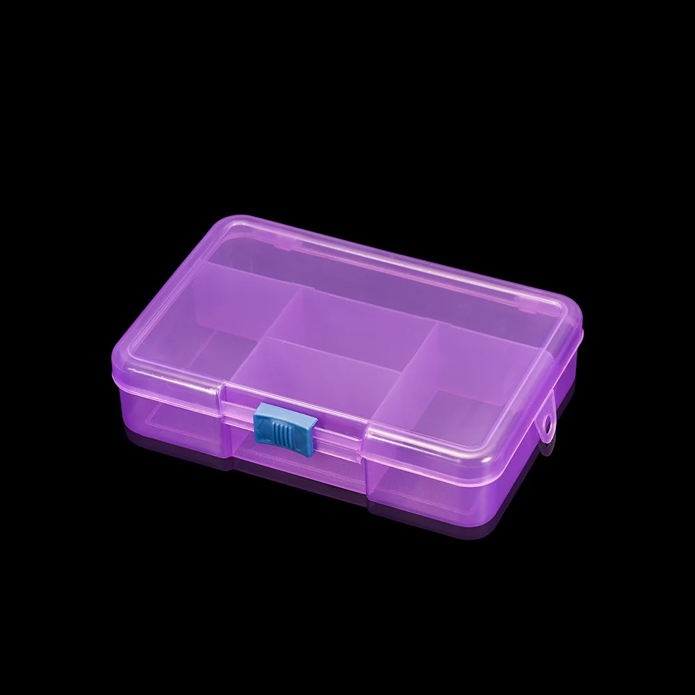 Purple 1 шт. хорошее качество 5 сетки ожерелье бусы серьги Чехол Органайзер Пластиковые Ювелирные изделия Аксессуары для хранения для DIY - Цвет: Purple