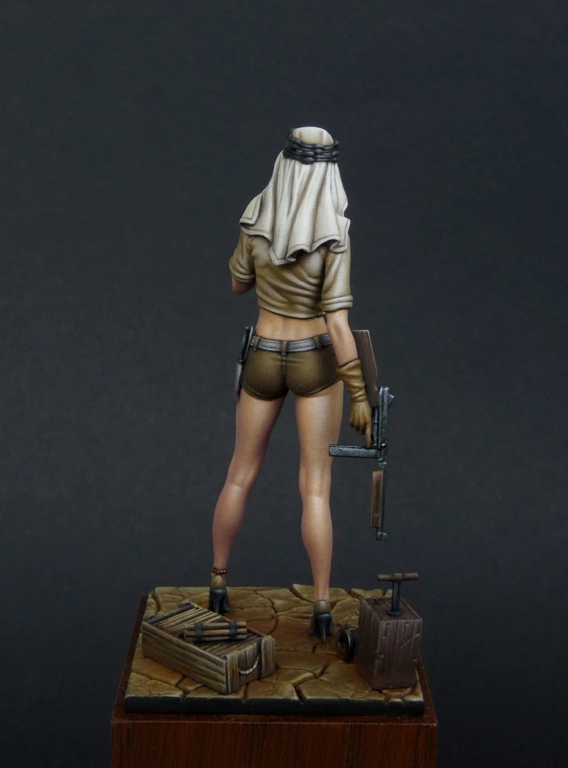 1/24 полимерная Модель Строительный набор фигурка девочка