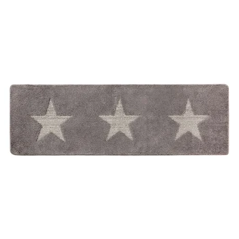 

Rectangle Three Stars Pattern Bath Mat Soft Washable Carpet 4 colour