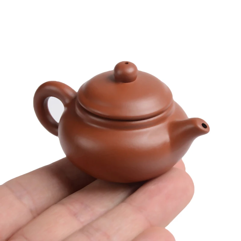 Purple Clay Finger Teapot Tea Pet Pocket Tea Set Ornaments Decoration 1Pc tea pet ornaments