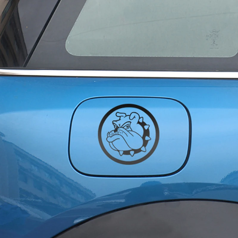 

Car Window Fuel Tank Body Sticker Bulldog Decals Decoration For Mini Cooper S One Clubman Countryman R55 R61 F54 F60 Accessories