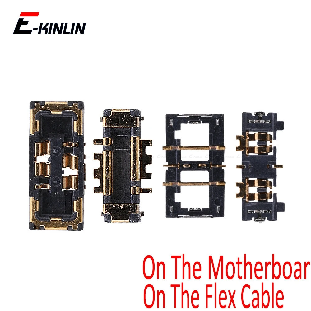 

2PCS Inner FPC Connector Battery Holder Clip Contact For iPhone 7 8 Plus X XR XS Max On Motherboard Logic Main Board Flex Cable