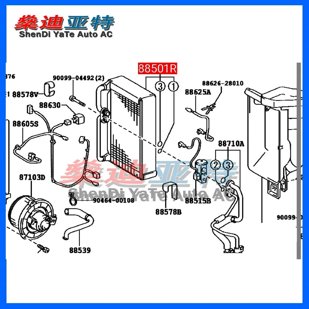 凌志GX470 后蒸发器图片