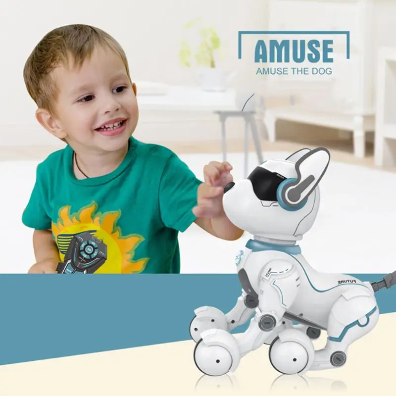 

Remote Control Robot Dog Toy for Kid Early Education Toy Smart Stunt Puppy Robot