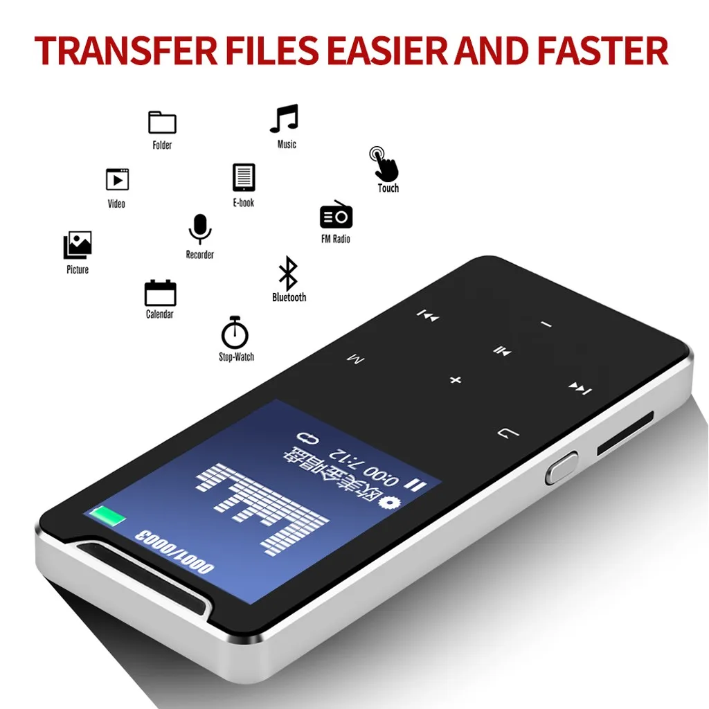 8gb 100h Blueteeth Hifi Mp3 Mp4 плеер Walkman Lossless рекордер ручка Fm радио Lcd полноцветный дисплей Mp4 Mp3# LR3
