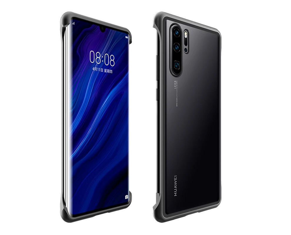 Ультратонкий противоударный чехол для телефона huawei P30/Pro, Роскошный Алюминиевый металлический и устойчивый к царапинам 9 H, чехол из закаленного стекла P30 Pro