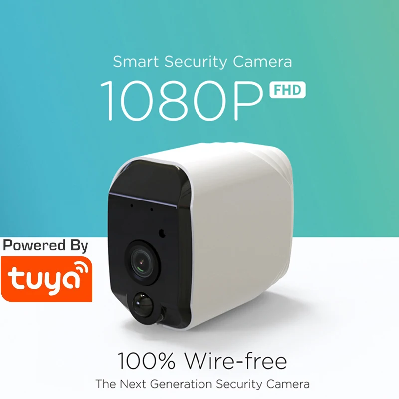 Камера видеонаблюдения Tuya FHD 100% без проводов Wi Fi с питанием от аккумулятора 1080P IP65