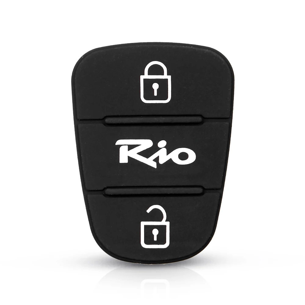 KEYYOU резиновый кнопочный коврик для hyundai l10 l20 l30 Picanto Solaris Rio Sportage Elantra Kia Verna Picanto k2 K5 откидной дистанционный ключ - Цвет: Model 9