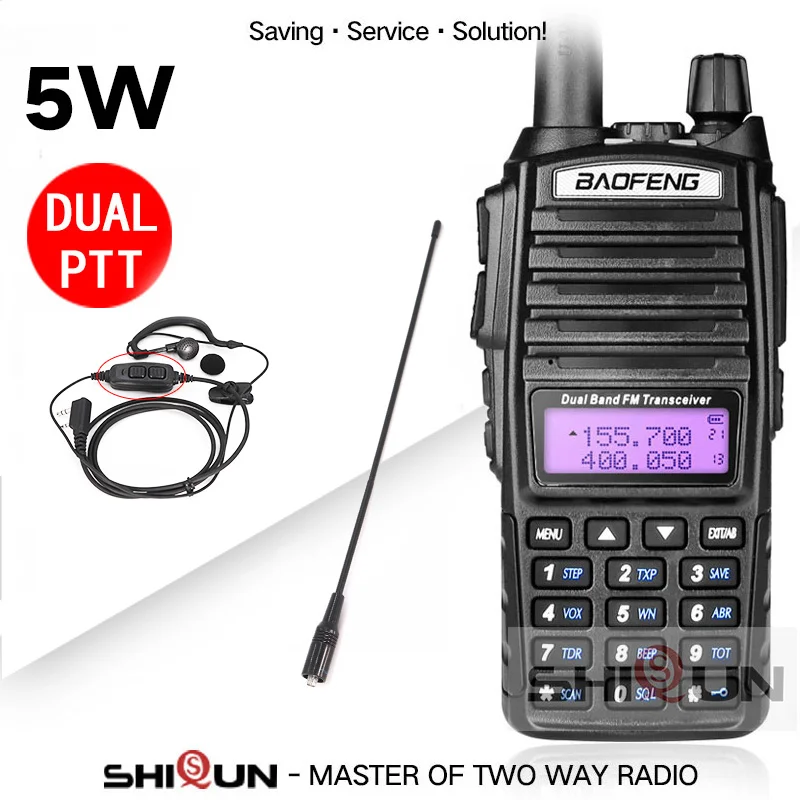 5W-Headset-771 5 Вт BaoFeng UV 82 рация Двухдиапазонная УКВ 136-174 МГц 400-520 МГц 8 Вт Baofeng UV-82 радиоприемник Baofeng 82 UV82 UV-5R - Цвет: 5W-Headset-771