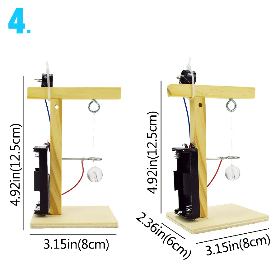 DIY Kit Assembly Models Science Toys for Children Lab Physics Experiment Educational Wooden Plastic Model Kit Car Kids Friends 11