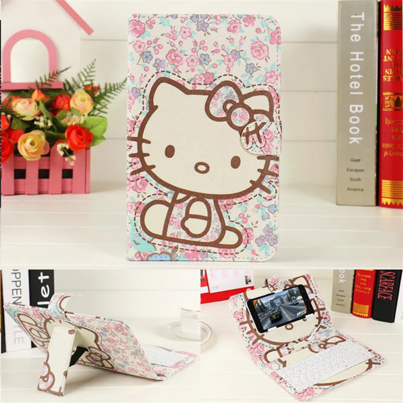 Клавиатуры для мобильных телефонов Doraemon hello Kitty проводной mi cro USB OTG mi ni складная клавиатура для телефонов android mi ni