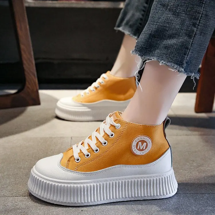 SWYIVY/Новая повседневная обувь из искусственной кожи; Chaussure Femme; женские кроссовки; коллекция года; сезон весна; кроссовки на платформе для женщин; модная женская обувь зеленого цвета; 39