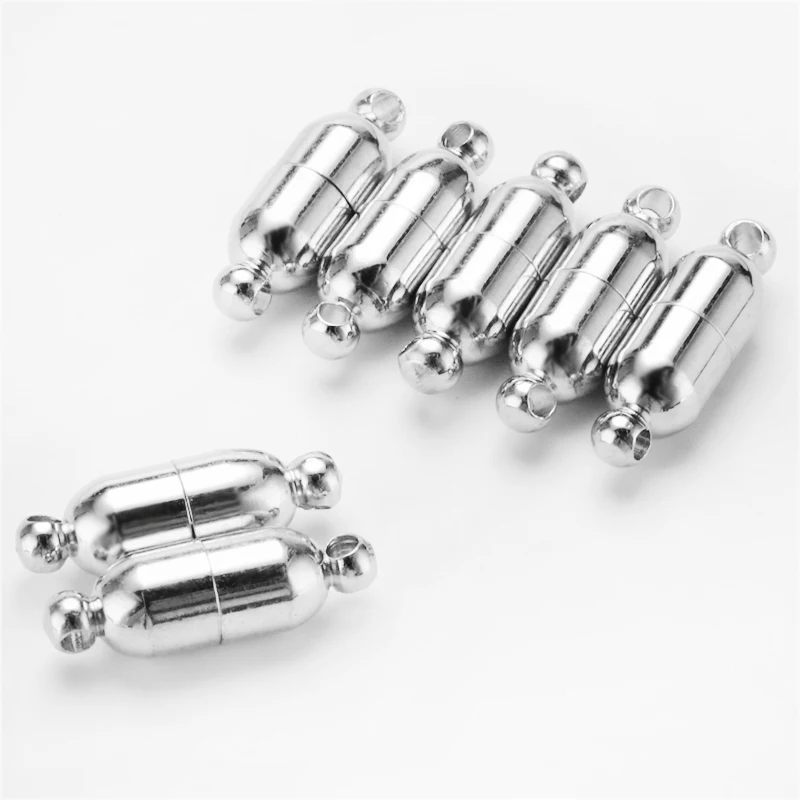 20 шт./компл. Цепочки и ожерелья Браслеты цепи пряжки разъем крюк покрытого родием