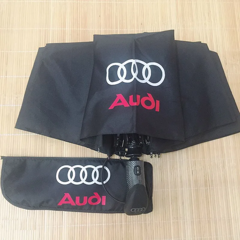 YADA, модный, 4S, автомобильный, брендовый, черный, KIA, автоматический зонт, от дождя, УФ, складной, автомобильный зонтик для женщин, мужчин, ветрозащитный, зонты, мужской, YS641 - Цвет: Audi B