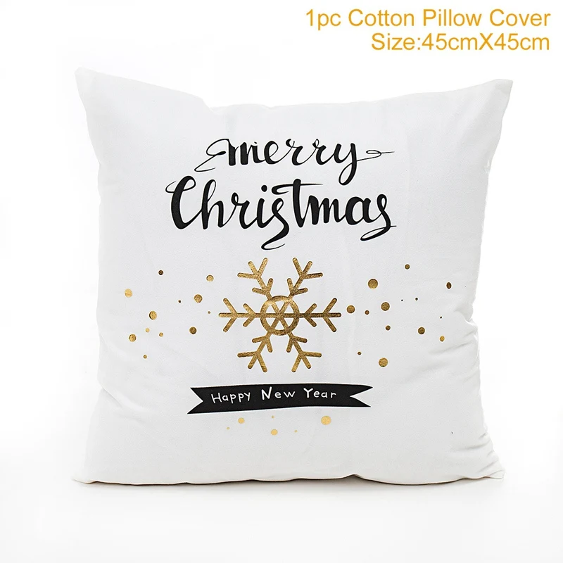 FRIGG Christmas Cushion Covers Christmas Pillowcase Merry Christmas Decor for Home Navidad Noel Happy New Year - Цвет: розовато-Серый