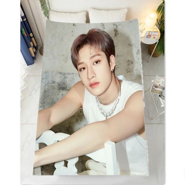 New Kpop Bang Chan Blanket Bedding boyfriend Woman Bedroom Sofa Flannel  blanket Customize - AliExpress
