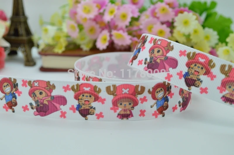 50Y 7/" 22 мм мультфильм печатных корсажная лента, бант для волос DIY ручной работы одежда материалы оптом OEM
