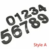 1pc Black Plastic Door Number Sticker Self Adhesive House Number Signs for Apartment Hotel Office Room Address Number Door Plate ► Photo 2/6
