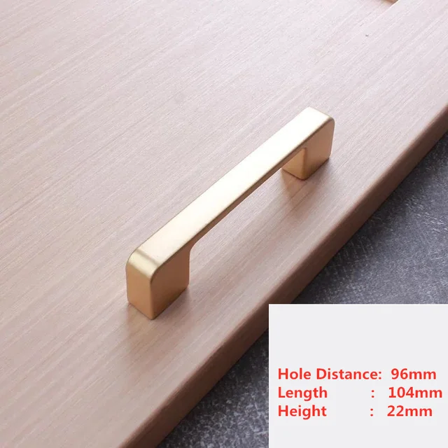 Handles Drawer Cabinet Furniture Kitchen Handles for Cabinet Knob Door Drawer Furniture Kitchen Pearl Golden Simplicity Hardware A9-96