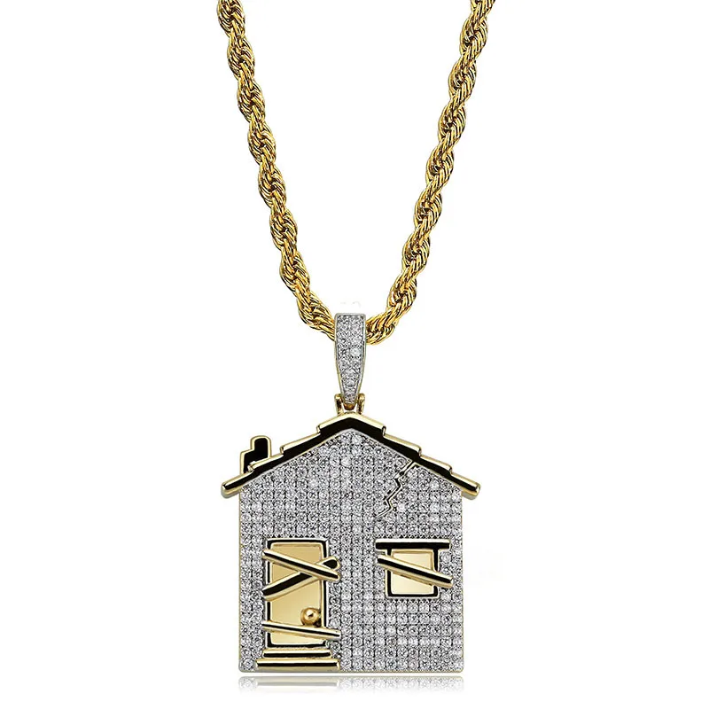 18K Gold Plated Bling CZ Simulated 