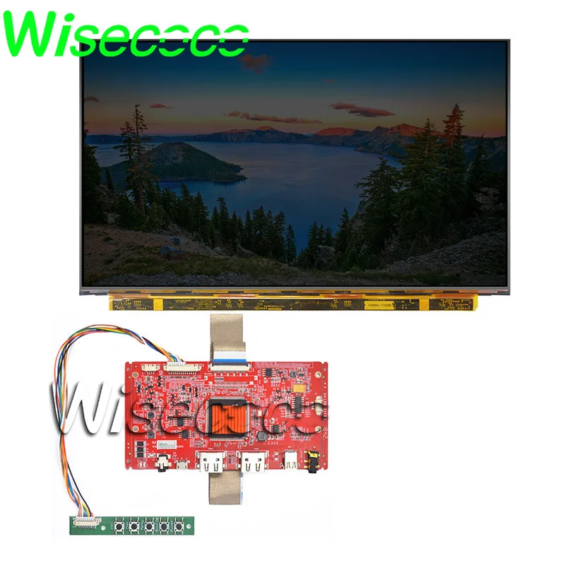 

Wisecoco 13.3 inch 3d printer 4K UHD LCD screen 3840x2160 ips display edp 40 pins controller board remove backlight