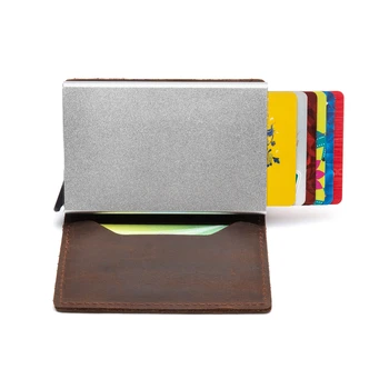 

Automatic Pop Up Credit Card Holder Cover High Quality Business Aluminum Card Wallet Travel Cash Clip Holder Cardholder