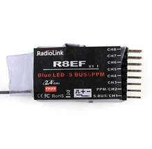 Rádio r8ef 2.4g 8ch fhss 8 canais receptor para t8fb suporte S-BUS ppm pwm sinal quadcopter multicopter avião