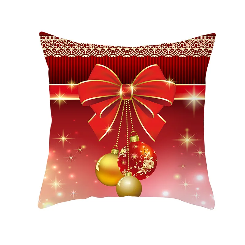 Новогодний Декор 45 см X 45 см, хлопковое белье, веселое Рождество, наволочка, рождественские украшения для дома, Navidad, рождественский подарок - Цвет: 13