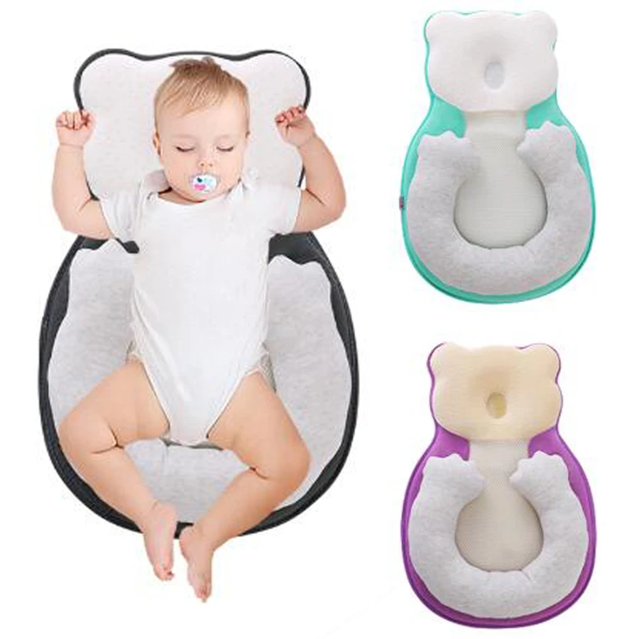 Oreiller Anti Roulis Pour Bebe Nouveau Ne Empeche La Tete Plate Positionneur De Sommeil Infantile Coussin Pour Berceau De Bebe En Bas Age Aliexpress