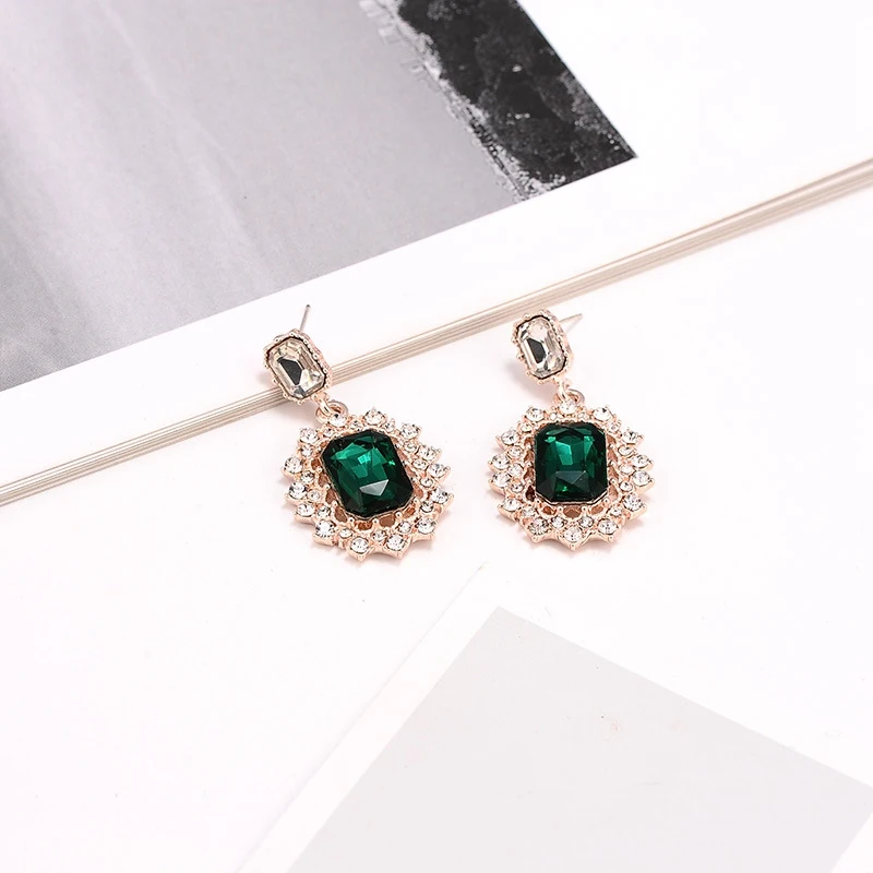 MENGJIQIAO 2019 New Korean TV Star Elegant Crystal Long Trassel Drop Earrings For Women Circle Water Drop Oorbellen Party Jewery