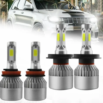 

For Toyota Highlander 2008-2010 4 H4 H11 LED Headlight Fog Light Combo Bulb LED Light Bulb Light Bulbs Vehicle Electronics