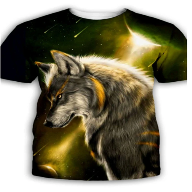 

Men's Fashion T-shirt Men 2021 Newest Wolf 3D Printing Animal Cool Funny T-shirt Men's Short Sleeve Summer Top T-shirt T-shirt