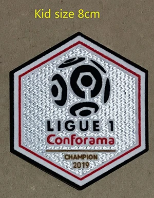 Kid size 8cm Ligue 1 чемпионы патч PSG / патч lfp ligue 1 Conforama Чемпион - Цвет: Kid size 8cm