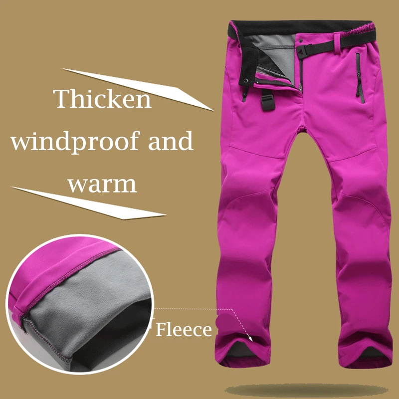 Women Winter Warm Fleece Trekking Pants Assault Waterproof Cargo Softshell Autumn Casual Trousers Camping Fishing Pants WAP06 cargo capris