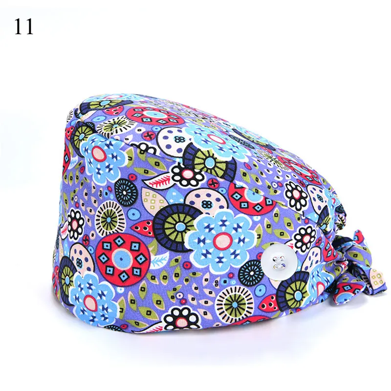 Solid Color Medical Scrub Hat Hospital Doctor Work Caps Health Worker Scrub Cap Pet clinic nurse Beautician nursing scrubs hat best beanies for men Skullies & Beanies