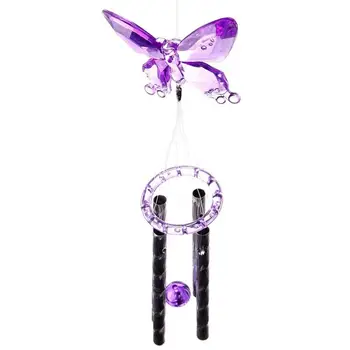 

Simulation Butterfly Wind Chimes with Metal Tubes Outdoor Ornament