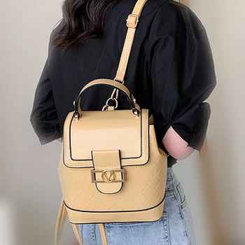 

Women Backpack Fashion Leather Backpacks for Teenage Girl Small Female School Backpack Cute Shoulder Bags Travel Bagpack Mochila