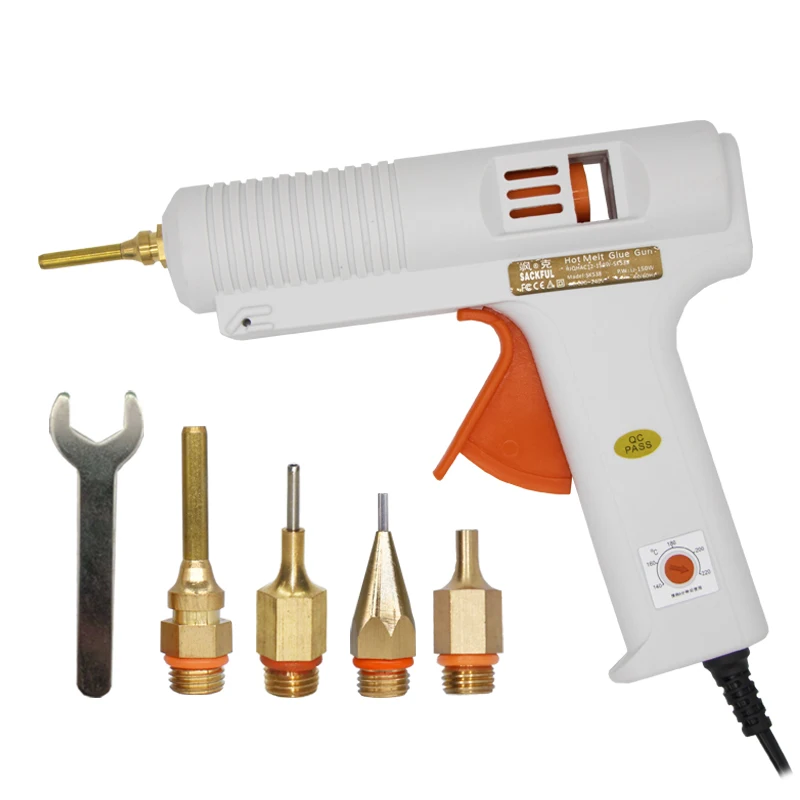 150W Hot Melt Glue Gun Long Nozzle Diameter 1mm 1.3mm Small Aperture Industrial Glue Gun DIY Craft Repair Tools Glue Gun 6